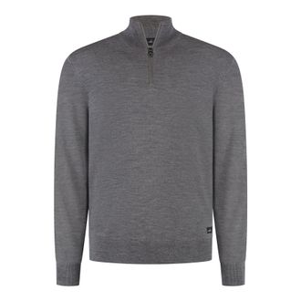 Wahts Mens Knitwear, TargetGroup:Men Mid Grey Melange / XXL