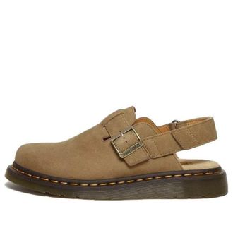Dr. Martens Jorge II Tumbled Nubuck Leather Slingback Mules Tan 31568439