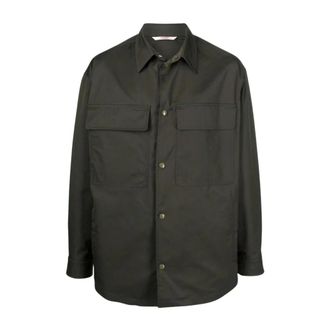 Valentino Vltn Overshirt - Heren - Jassen - Groen - Maat: L Nylon