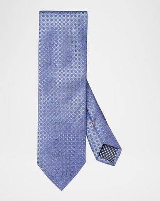 Eton Mens Micro-Dot Silk Tie