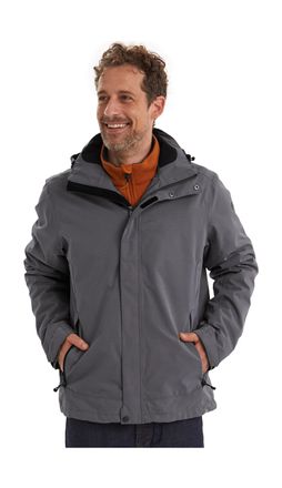 Killtec Outdoorjacke KILLTEC Xenios, Herren, Gr. XXL, grau (anthrazit), Obermaterial: 100% Polyester;Obermaterial 2: 100% Polyester;Futter: 100% Polyester, Ja