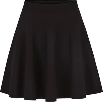 Nina Ricci Skater mini-rok met afwerking - Zwart