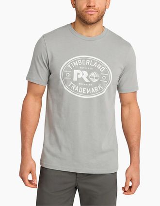 Timberland Mens Timberland Pro Trademark Mens T Shirts - Grey - Size: 42