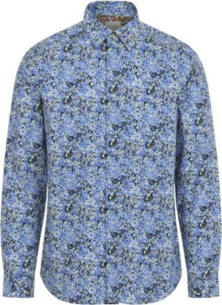 Paul Smith Slim Fit Shirt - Heren - Casual Overhemden - Veelkleurig - L - Katoen - Overhemden