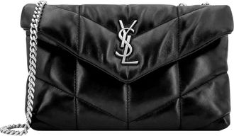 Saint Laurent Toy Puffer - Dames - Tassen - Zwart - Maat: ONE Size Leer