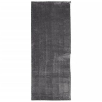 vidaXL Vidaxl - Alfombra De Pelo Corto Suave Lavable Huarte Antracita 80x200 Cm