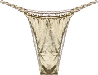 Isa Boulder Satin-Finish Bikini Bottoms - Womens - Polyester/Nylon/Elastane