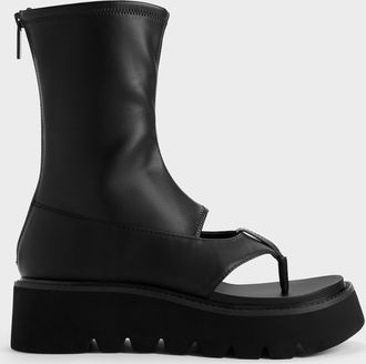 Charles & Keith Laine Platform Boot Sandals