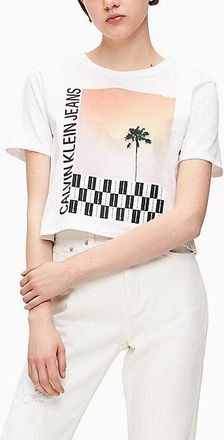 Calvin Klein Camiseta De Algod&oacute;n Org&aacute;nico Con Estampado Fotogr&aacute;fico