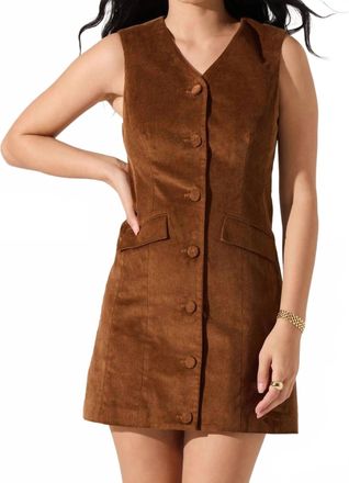Astr Gisselle Mini Dress In Camel