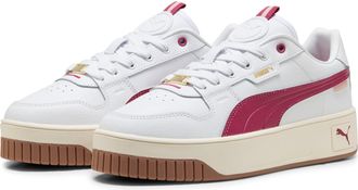Puma Sneaker PUMA CARINA STREET LUX, Damen, Gr. 41, puma wei&szlig;, port, puma gold, Leder, Schuhe Sneaker