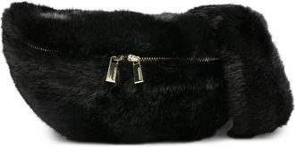 Max & Moi logo-engraved curved bag - Black