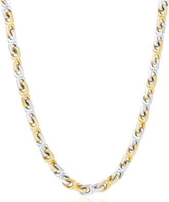Pompeii3 Mens 14k Gold (46gram) or Platinum (86gram) 5.5mm Link Chain Necklace 18