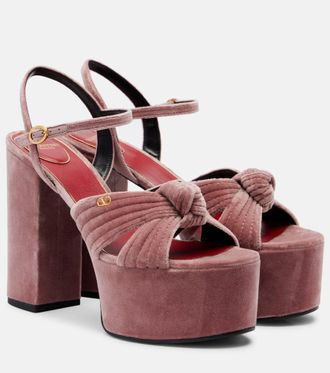Valentino Garavani Crasher 125 velvet platform sandals
