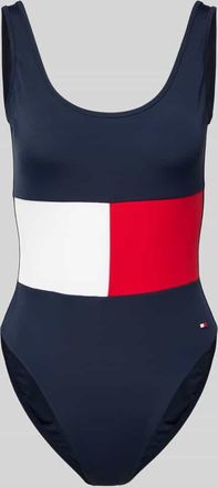 Tommy Hilfiger Badeanzug mit Stretch-Anteil Modell CORE FLAG in Marine, Größe XL