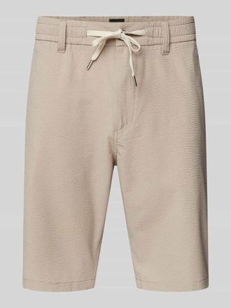 Boss Orange by Hugo Boss BOSS Orange Tapered Fit Chinoshorts mit Strukturmuster in Sand, Gr&ouml;&szlig;e 32