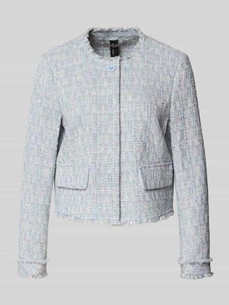 Marc Cain Regular Fit Blazer in Boucl&eacute;-Optik in Hellblau, Gr&ouml;&szlig;e 34