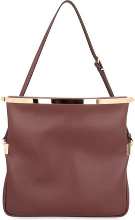 Tod's Magenta Small Leather Shoulder Bag - Dames - Schoudertassen - Rood - ONE Size - Leer - Tassen