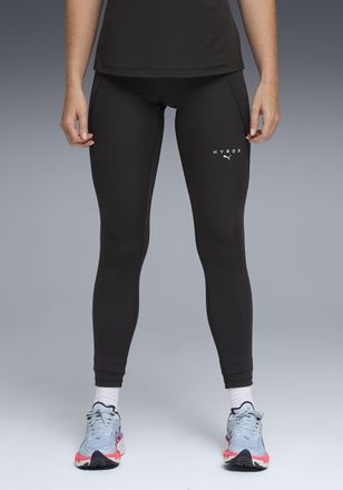 Puma Trainingstights PUMA W X HYROX ESS TIGHT, Damen, Gr. XL, N-Gr, puma schwarz, Interlock, Obermaterial: 85% Polyester, 15% Elasthan, schmal 7/8-L&auml;nge, H