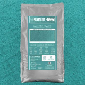 Fleur Kit Resina Cemento Fleur in Polvere per Pavimenti Pareti Piastrelle - Colore: Istanbul Interior - Formato: 8 Kg
