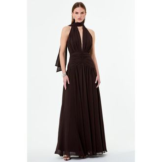 Nicholas Arella Dress in Mocha at Nordstrom, Size 12
