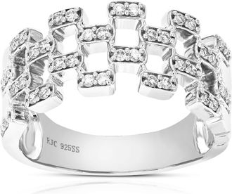 Vir Jewels 1/3 cttw Lab Grown Diamond Wedding Band in Sterling Silver For Women