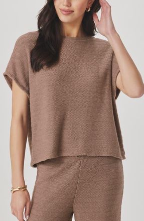 Splendid Marisol Short Sleeve Sweater in Wicker Beige at Nordstrom, Size X-Small