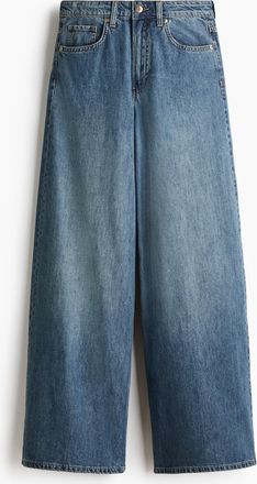 H&M Wide High Waist Jeans - Blue