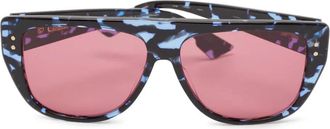 Dior Zonnebril met vierkant montuur en patroon - Zwart