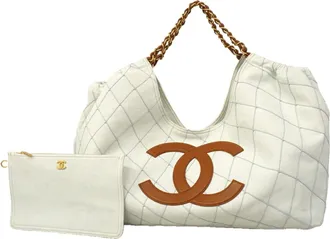 Chanel Blue Denim Tote Bag (Pre-Owned)