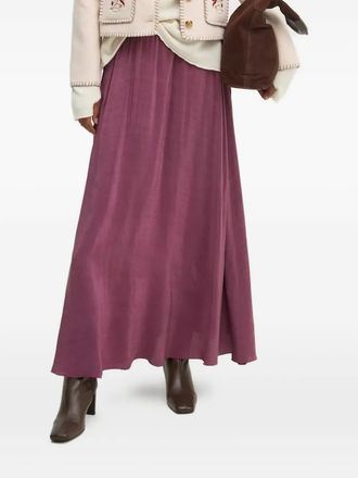 Hoss Intropia elastic-waist midi A-line skirt - Pink