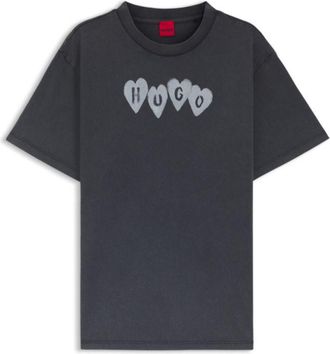 HUGO BOSS Heart-logo T-shirt in cotton jersey