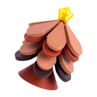 OEM Mantel Individual Resistente Al Calor Con Tem&aacute;tica Marr&oacute;n - 1