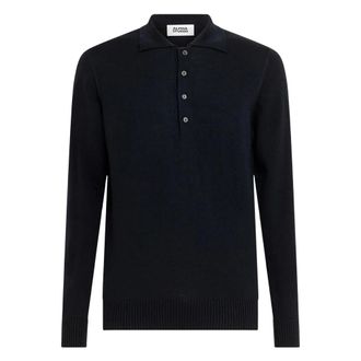 Alpha Industries Alpha Industries, Polo Shirts, male, Blue, Size: L Buttoned Polo Shirt