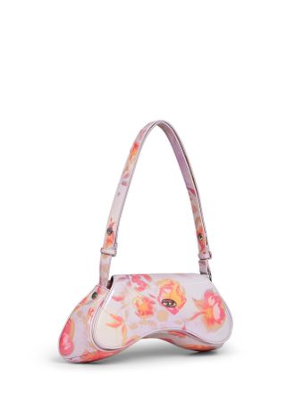 Diesel Womens Crossbody Bag Play Pink Polyurethane Shoulder