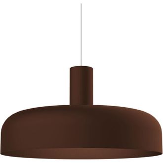 Lumicom Nadir Sospensione, 1X E27, max 42W, metallo, marrone corten, D.40cm - Lumicom