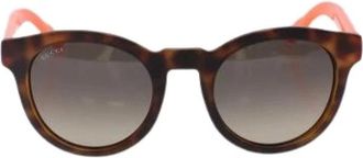Gucci Pre-owned Accessories, female, Orange, Size: ONE SIZE Pre-owned Plastic Sunglasses