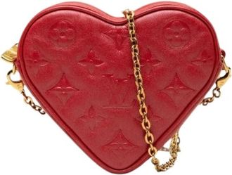 Louis Vuitton Pre-owned Vintage Cross Body Bag - Dames - Vintage Schoudertas - Rood - ONE Size - Leer - Vintage