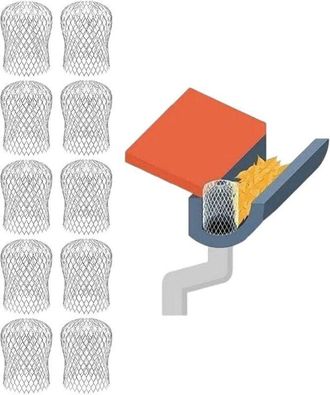 OEM 10 Filtros Para Hojas, Filtros Para Canaletas, Filtros De Techo De Acero Inoxidable, Filtros De Canaletas De Aluminio Expandibles Para Detener El Musg