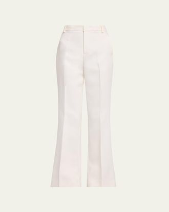 Vince Mid-Rise Flare Trousers