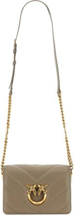 Pinko Love Click Mini - Bags - Mujer - Beige - ONE SIZE