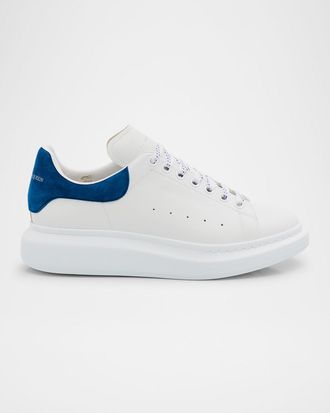 Alexander McQueen Mens Leather Oversized Sneakers