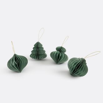 La Redoute Interieurs Set van 4 papieren kerstdecoraties, Caspar