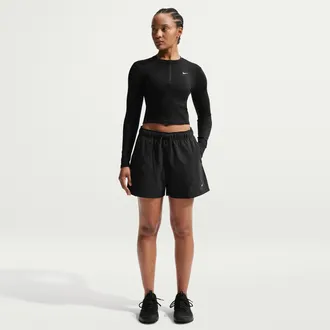 Nike Womens One Woven Shorts in Black | IR1958-010