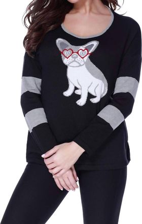 Angel Puppy Eyes Pullover In Black