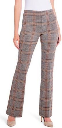Nic+Zoe Sketched Plaid Bootcut Pants in Grey Neutral Multi at Nordstrom Rack, Size X-Large