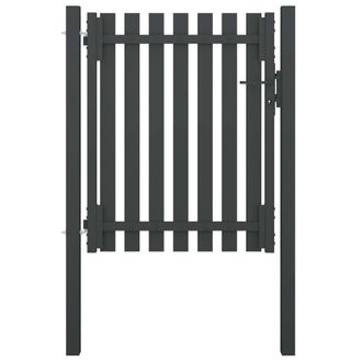 Berkfield Home Garden Fence Gate Steel 1x1.5 m Anthracite