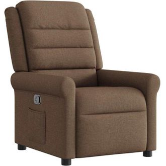 vidaXL Sill&oacute;n Reclinable De Tela Marr&oacute;n Vidaxl