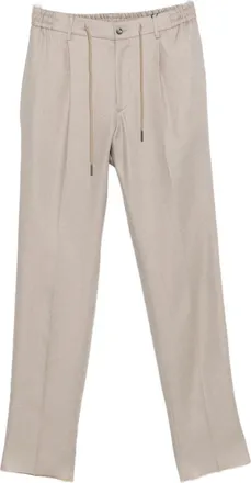 Tagliatore Icoman Light Grey Drawstring Trousers