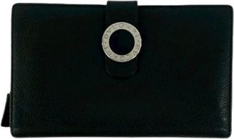 Bulgari Pre-owned Wallets, male, Black, Size: ONE SIZE Pre-owned Leather Long Wallet